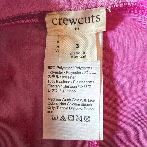 J. Crew Crewcuts Girl's Velvet Leggings Pink Toddler Size 2T* - Picture 4 of 7
